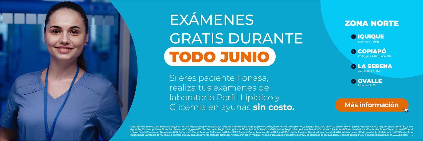 Campana examenes gratis Zona Norte