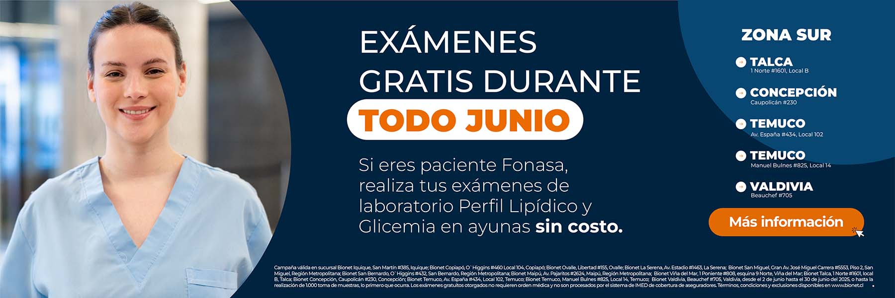 Campana examenes gratis Zona Sur
